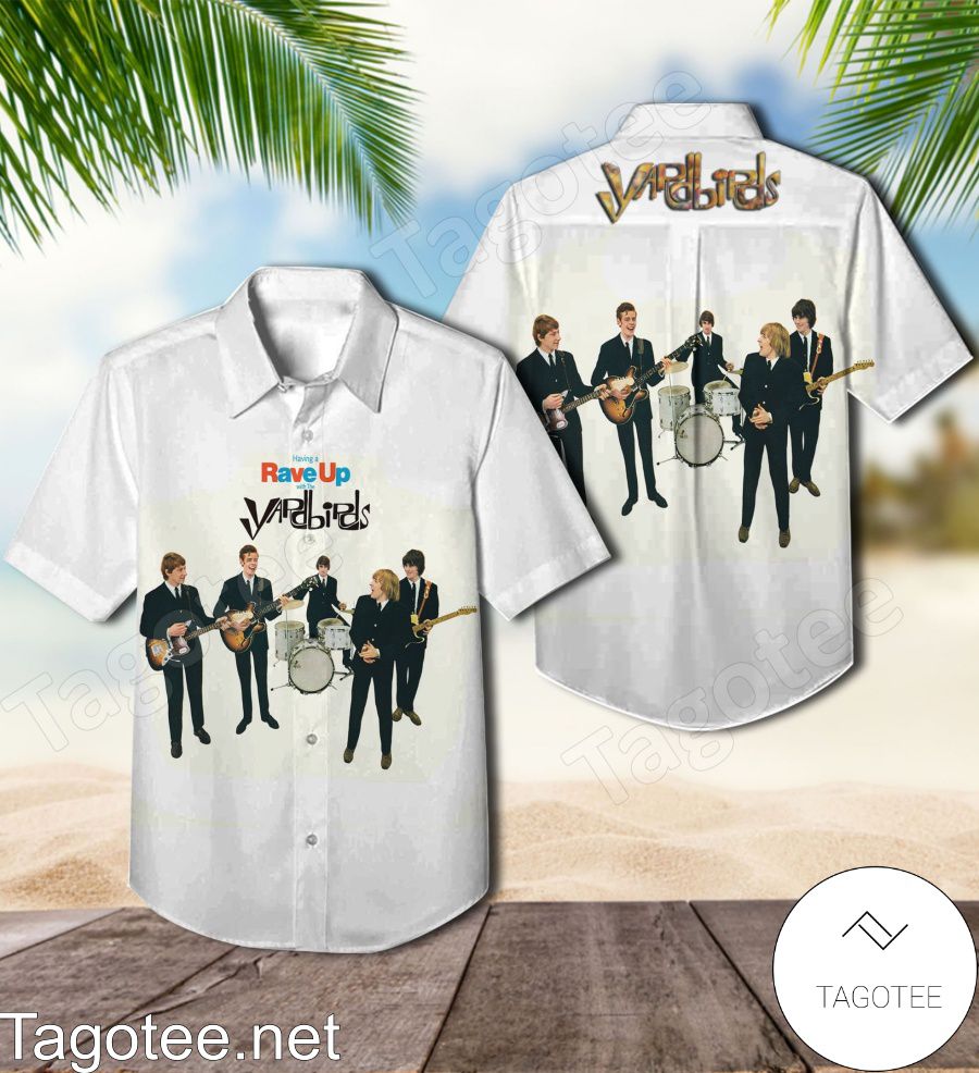 Having A Rave Up With The Yardbirds Album Cover Hawaiian Shirt