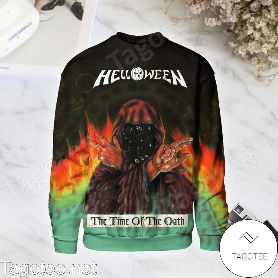Helloween The Time Of The Oath Album Cover Long Sleeve Shirt
