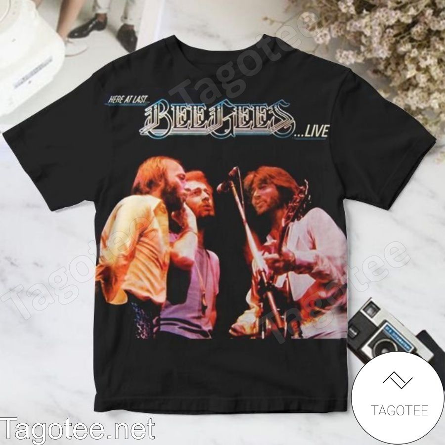 Here At Last Bee Gees Live Album Cover Shirt