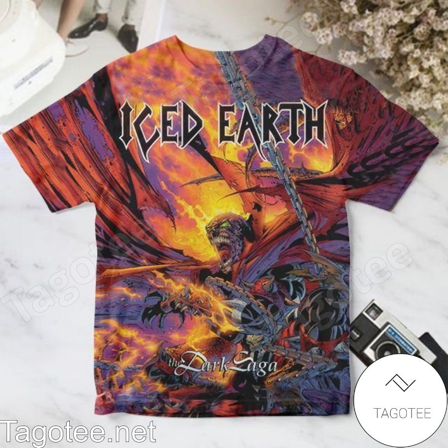 Iced Earth The Dark Saga Album Cover Shirt