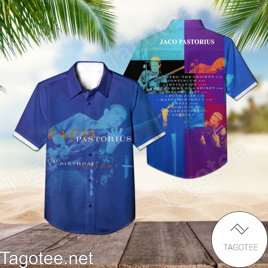 Jaco Pastorius The Birthday Concert Album Cover Hawaiian Shirt