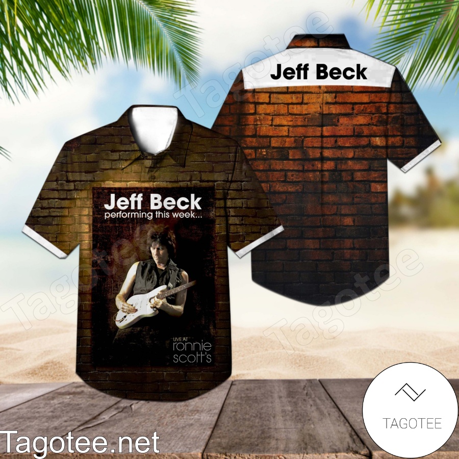 Jeff Beck Live At Ronnie Scott's Album Cover Hawaiian Shirt