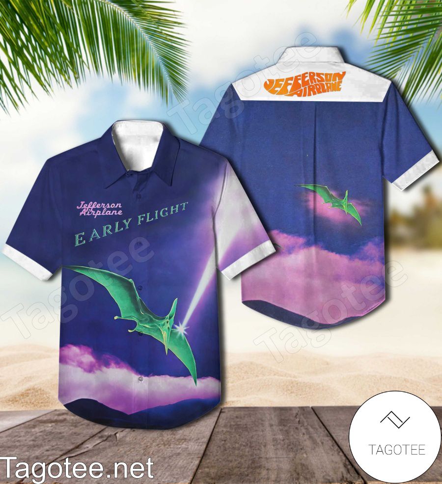 Jefferson Airplane Early Flight Album Cover Hawaiian Shirt