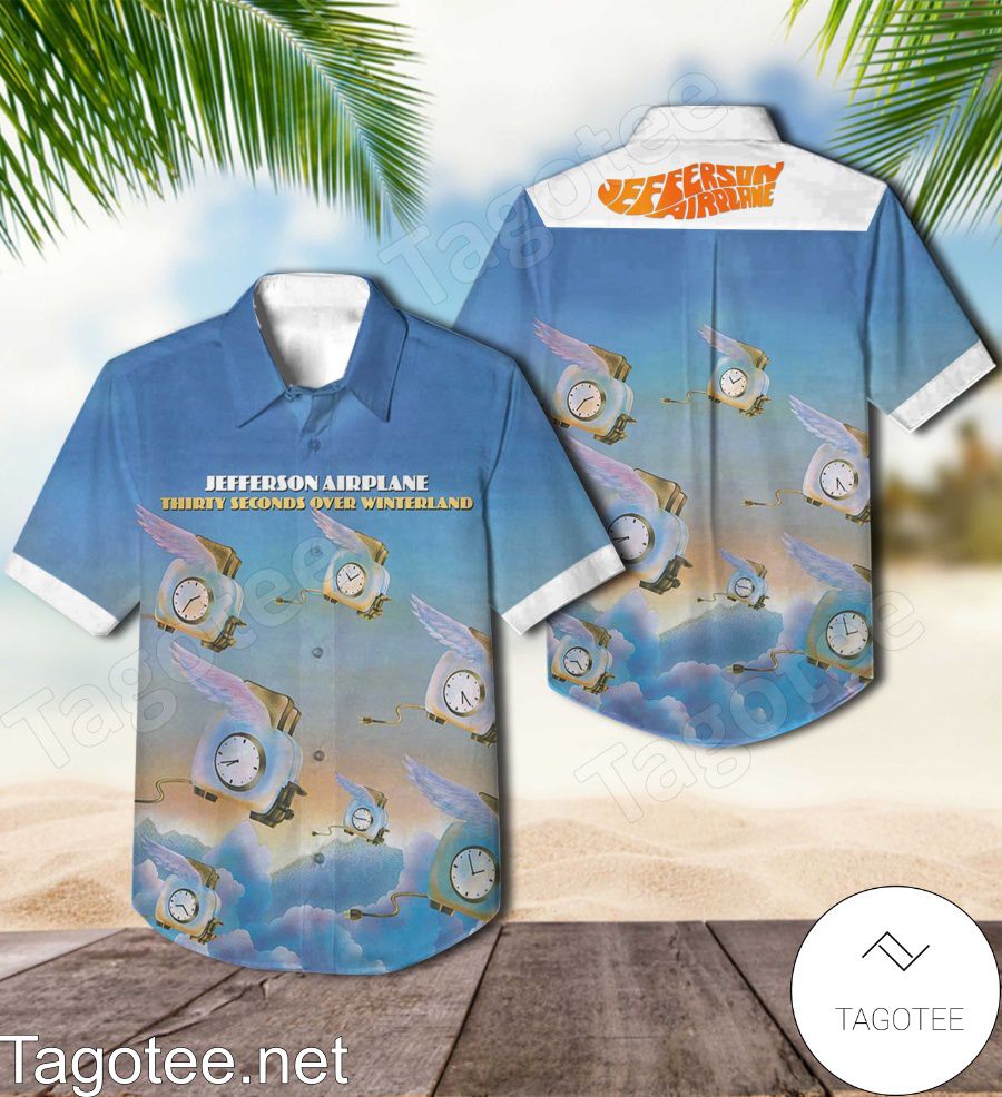 Jefferson Airplane Thirty Seconds Over Winterland Album Cover Hawaiian Shirt