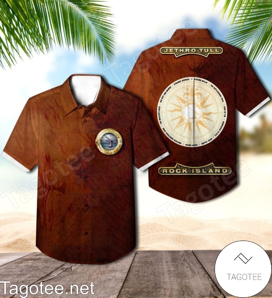 Jethro Tull Rock Island Album Cover Hawaiian Shirt