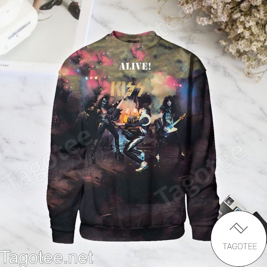Kiss Alive Album Cover Long Sleeve Shirt