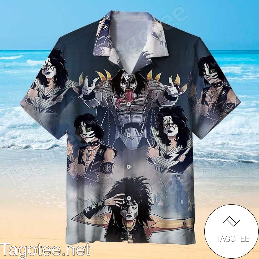 Kiss Army Mexico Magazine Cover Hawaiian Shirt
