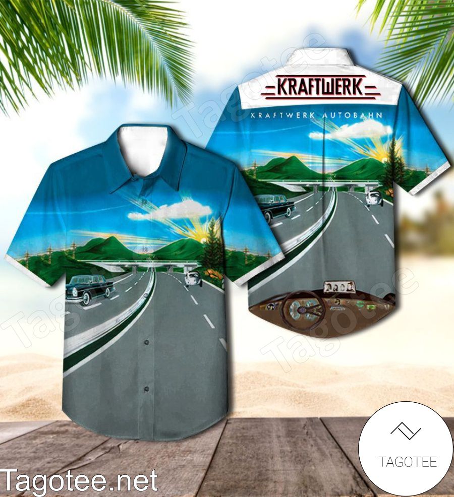 Kraftwerk Autobahn Album Cover Hawaiian Shirt