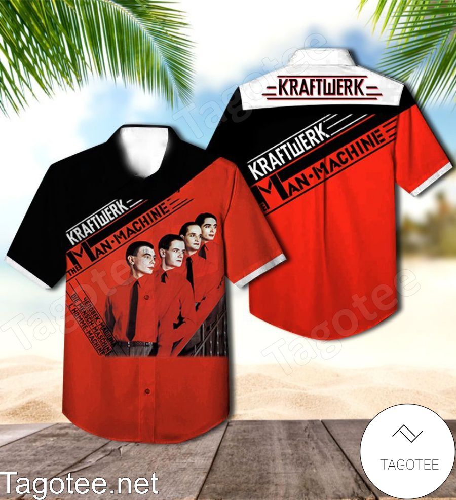 Kraftwerk The Man-machine Album Cover Hawaiian Shirt