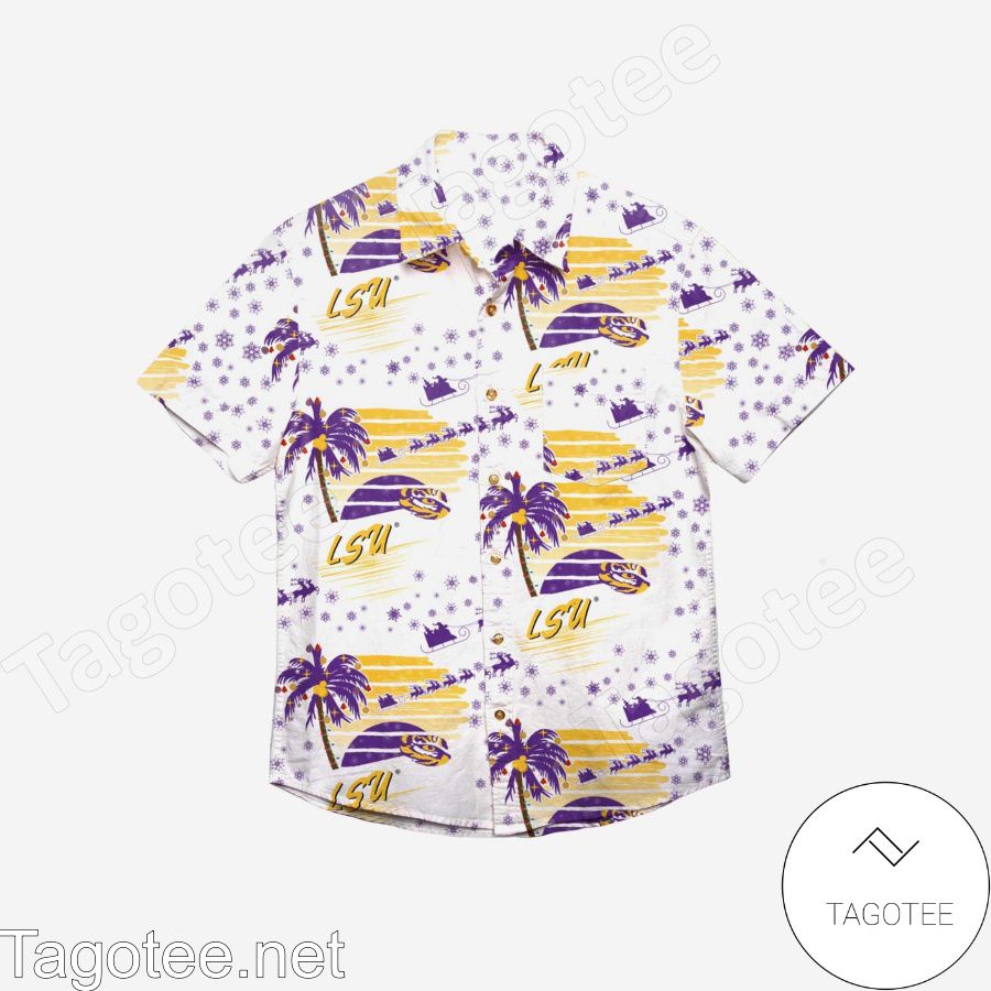 LSU Tigers Winter Tropical Hawaiian Shirt a