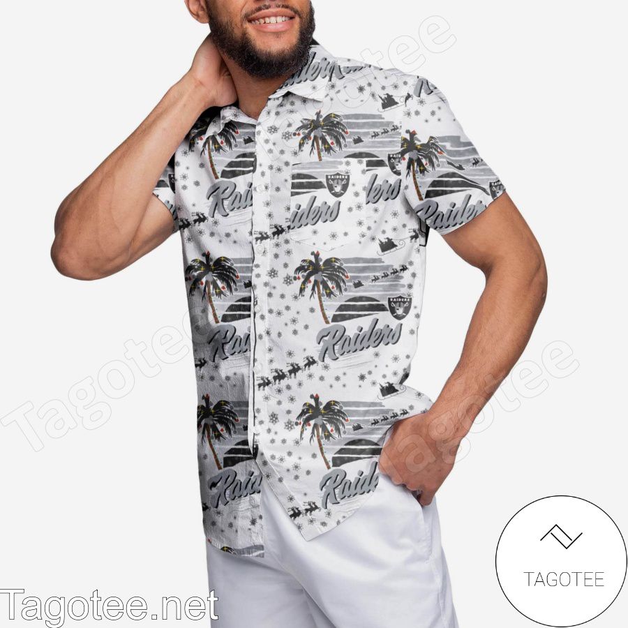 Las Vegas Raiders Winter Tropical Hawaiian Shirt