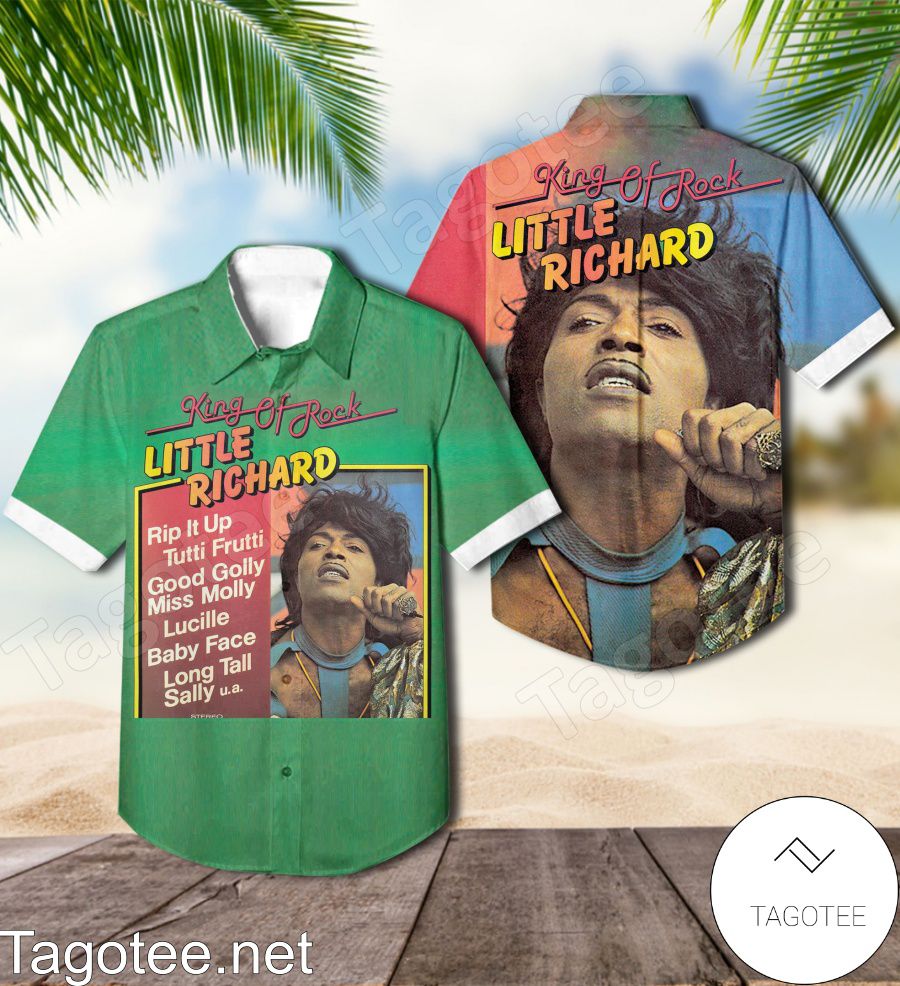 Little Richard King Of Rock Album Cover Hawaiian Shirt