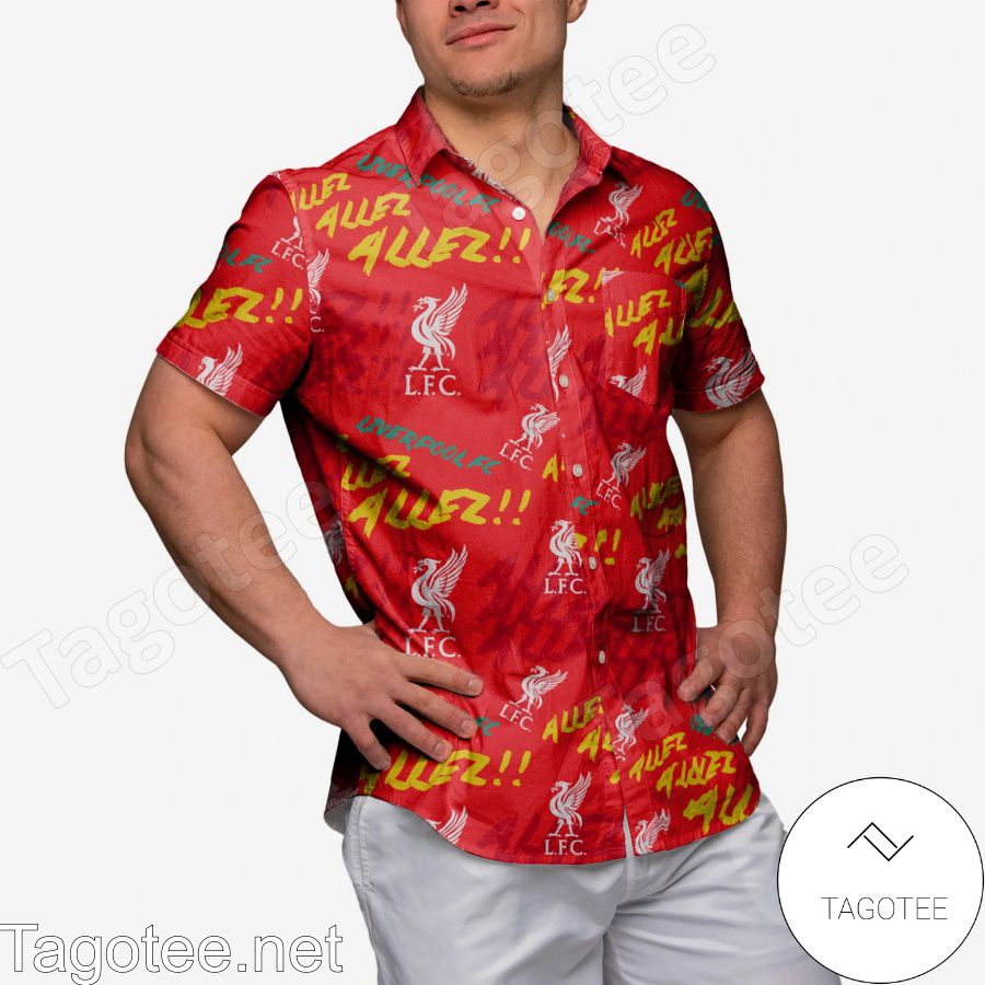 Liverpool FC Allez Allez Hawaiian Shirt