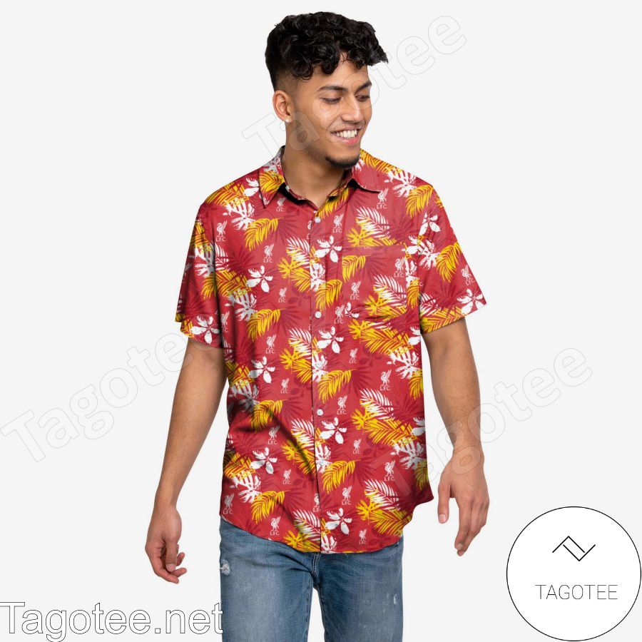 Liverpool FC Floral Hawaiian Shirt