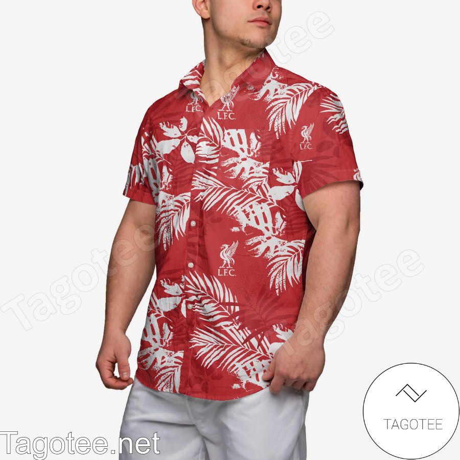 Liverpool FC Mens Floral Hawaiian Shirt