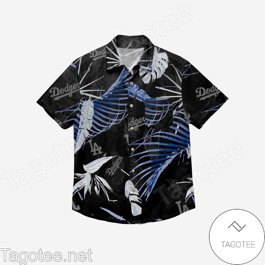 Los Angeles Dodgers Neon Palm Hawaiian Shirt a