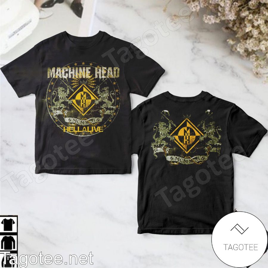 Machine Head Hellalive Album Cover Black Shirt