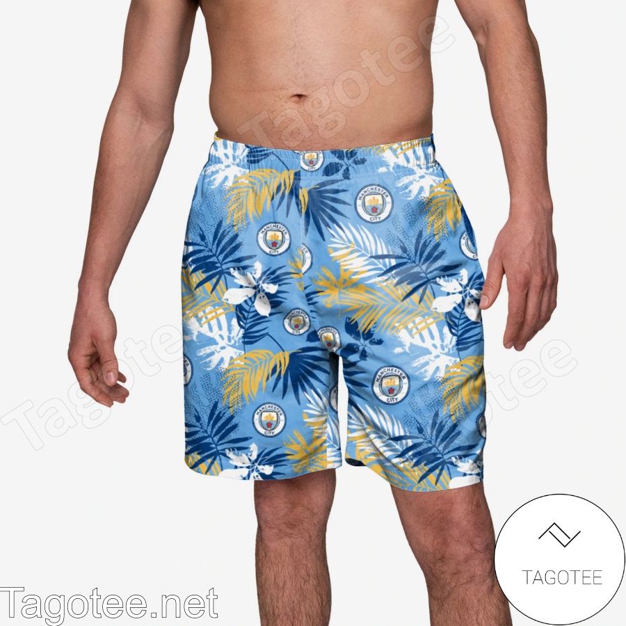 Manchester City FC Floral Beach Shorts