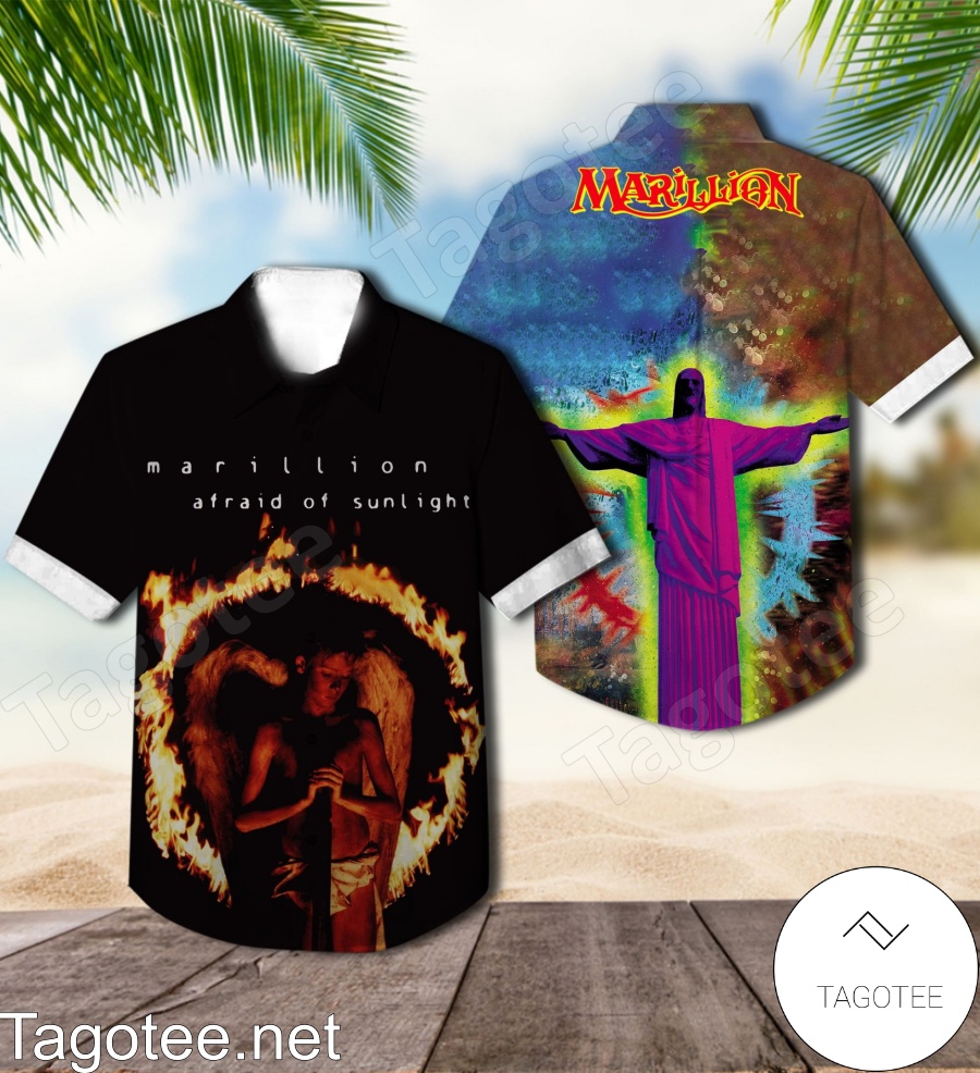 Marillion Afraid Of Sunlight Album Cover Hawaiian Shirt