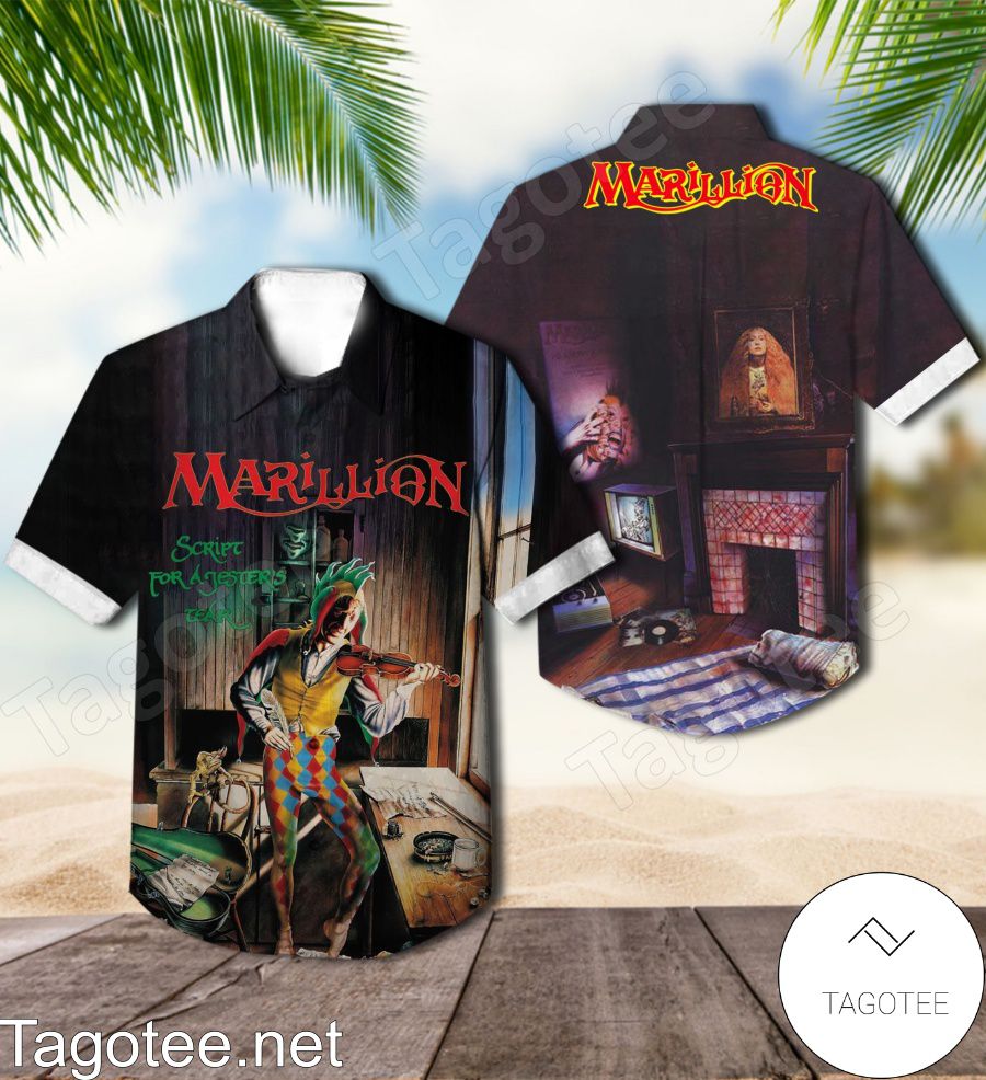 Marillion Script For A Jester's Tear Album Cover Hawaiian Shirt