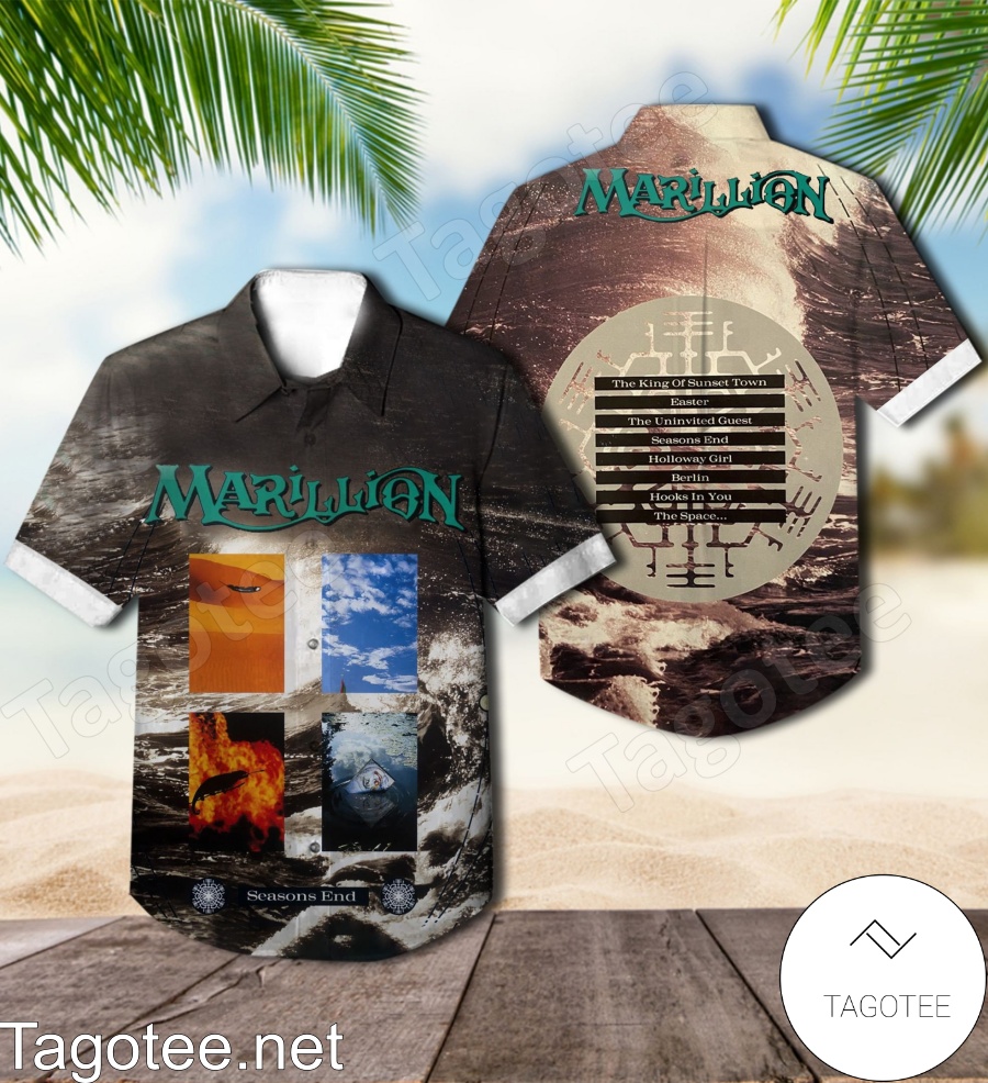 Marillion Seasons End Album Cover Hawaiian Shirt
