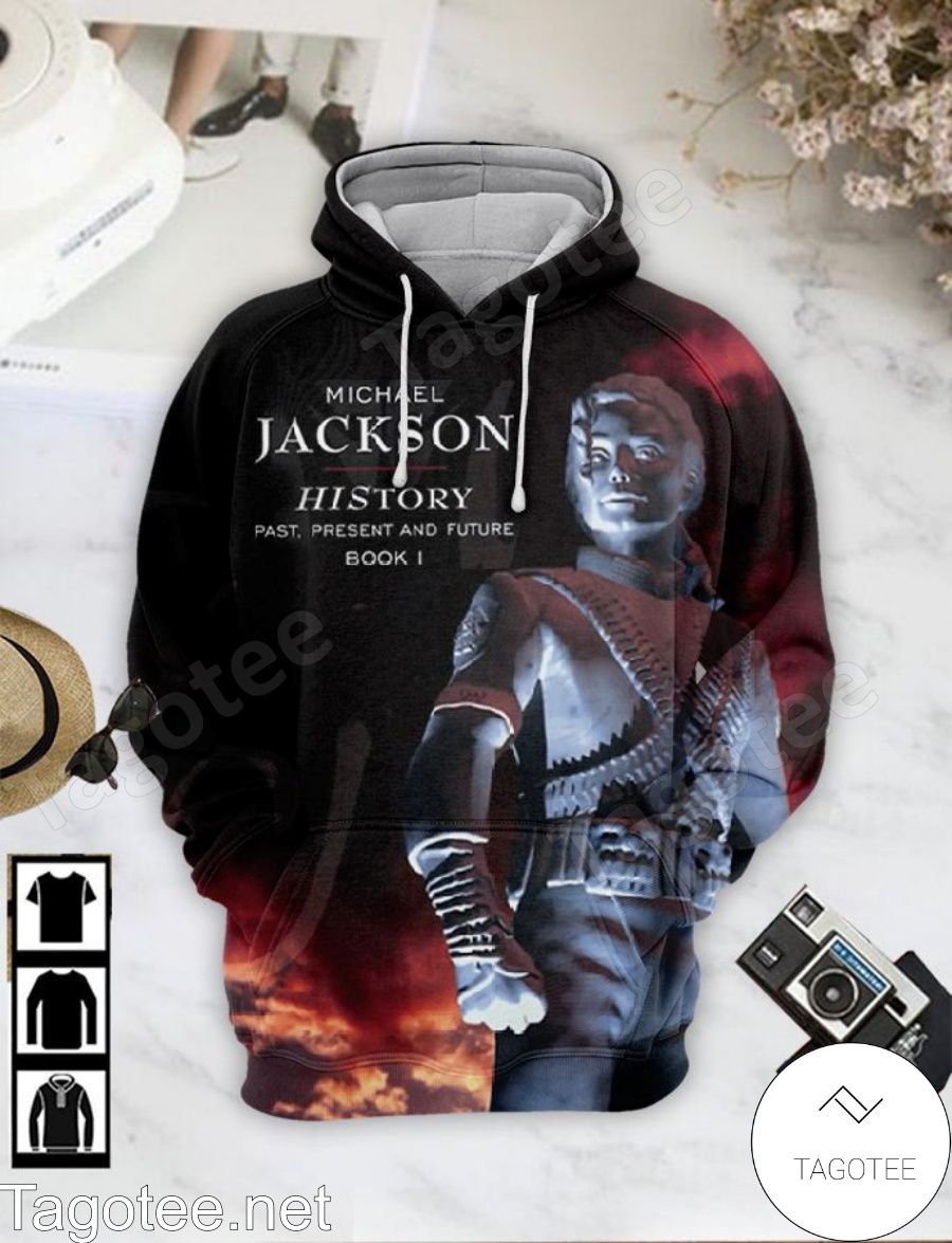 Michael Jackson History Past Present And Future Book I Album Cover Hoodie