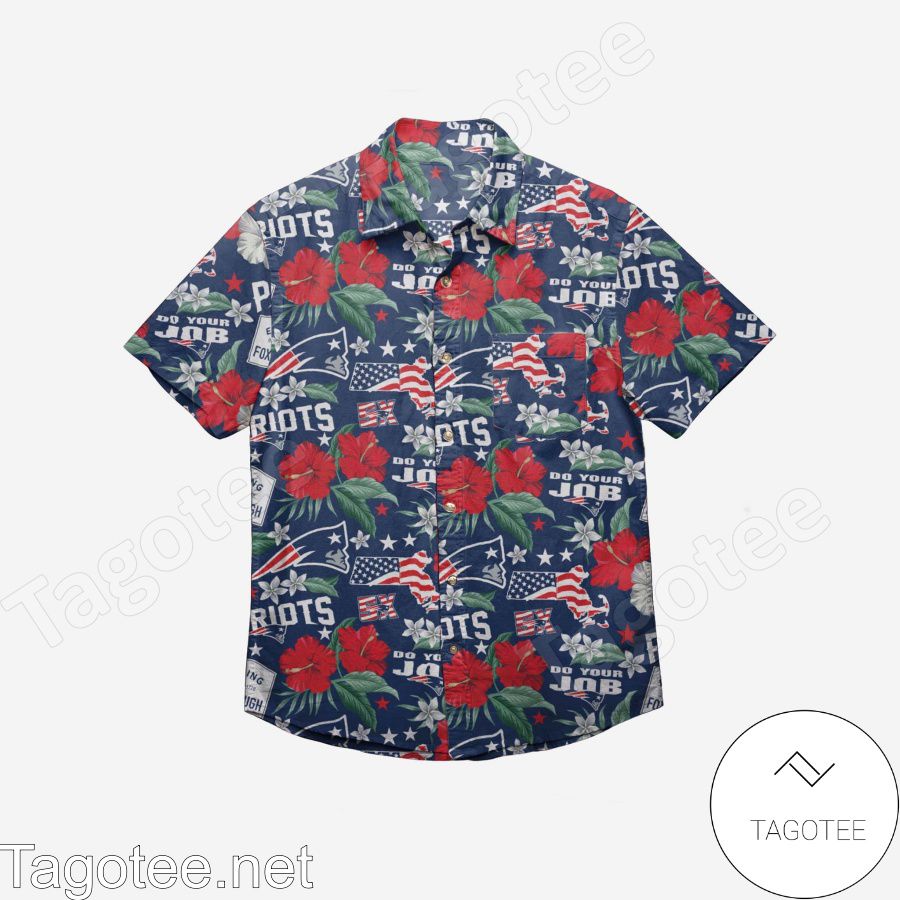 New England Patriots City Style Hawaiian Shirt a