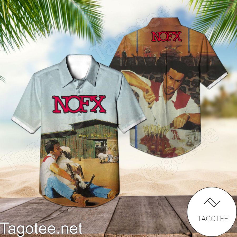 Nofx Heavy Petting Zoo Album Cover Hawaiian Shirt