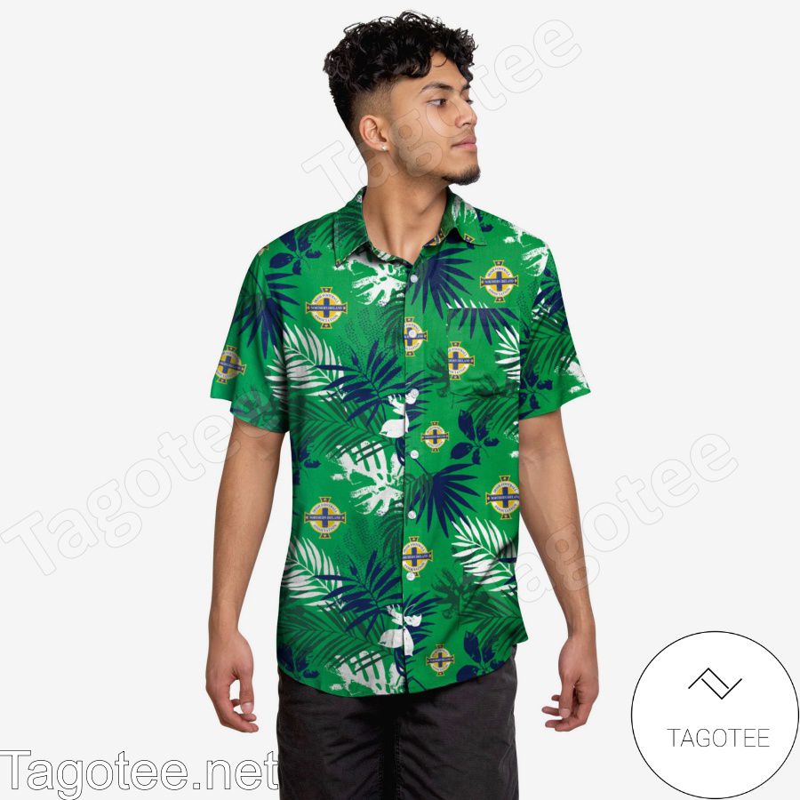 Northern Ireland Floral Hawaiian Shirt