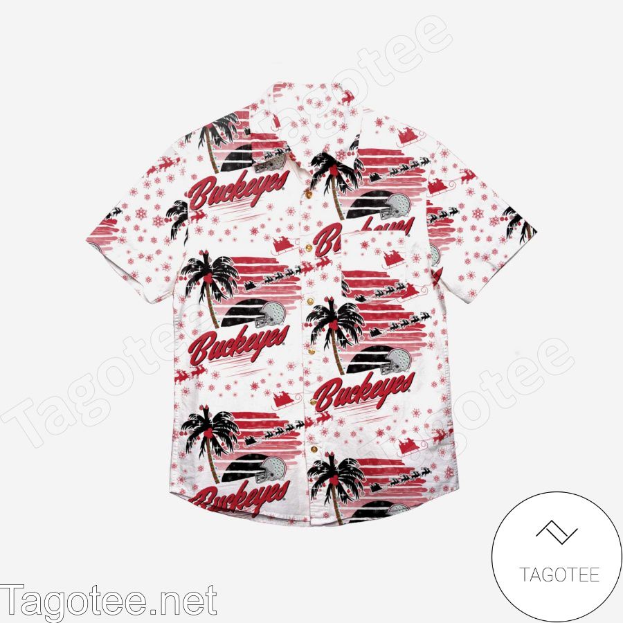 Ohio State Buckeyes Winter Tropical Hawaiian Shirt a