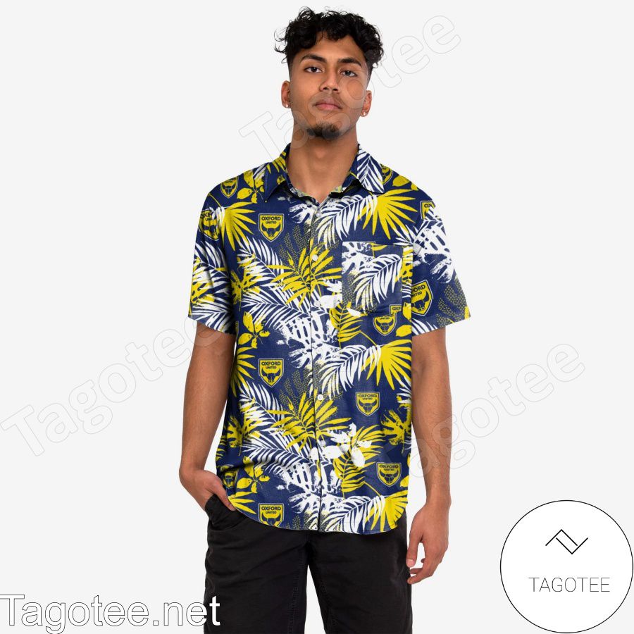 Oxford United FC Floral Hawaiian Shirt