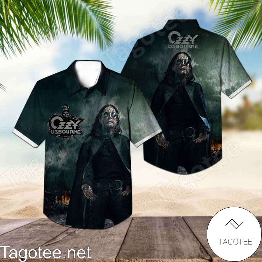 Ozzy Osbourne Black Rain Album Cover Hawaiian Shirt