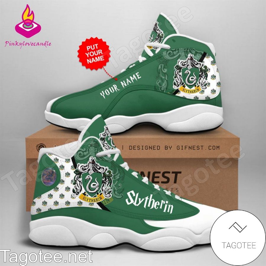 Personalized Harry Potter Slytherin School Air Jordan 13 Shoes