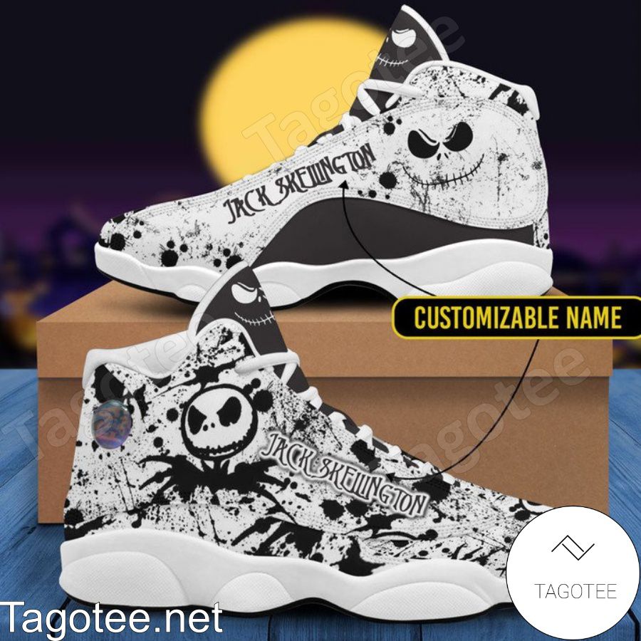Personalized Jack Skellington And Sally Couple Air Jordan 13 Shoes