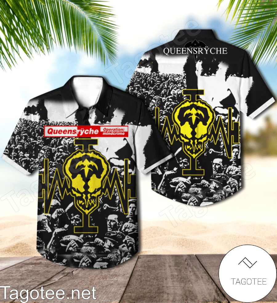 Queensryche Operation Mindcrime Album Cover Hawaiian Shirt