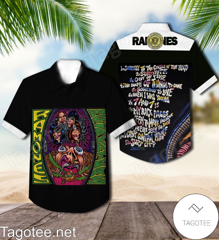 Ramones Acid Eaters Album Cover Hawaiian Shirt