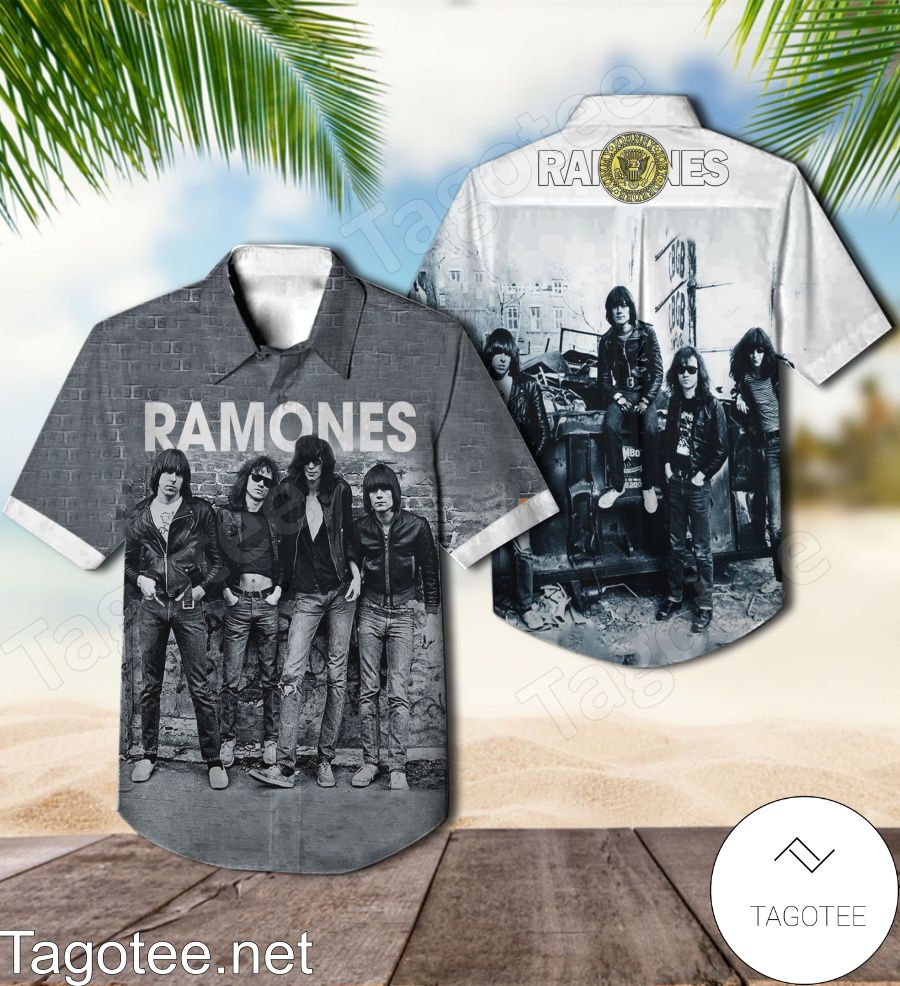 Ramones The Debut Album Cover Hawaiian Shirt