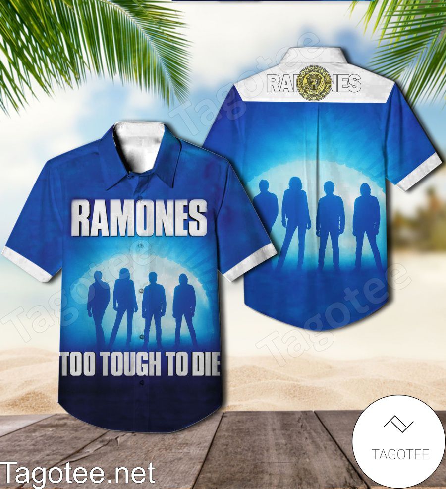 Ramones Too Tough To Die Album Cover Hawaiian Shirt