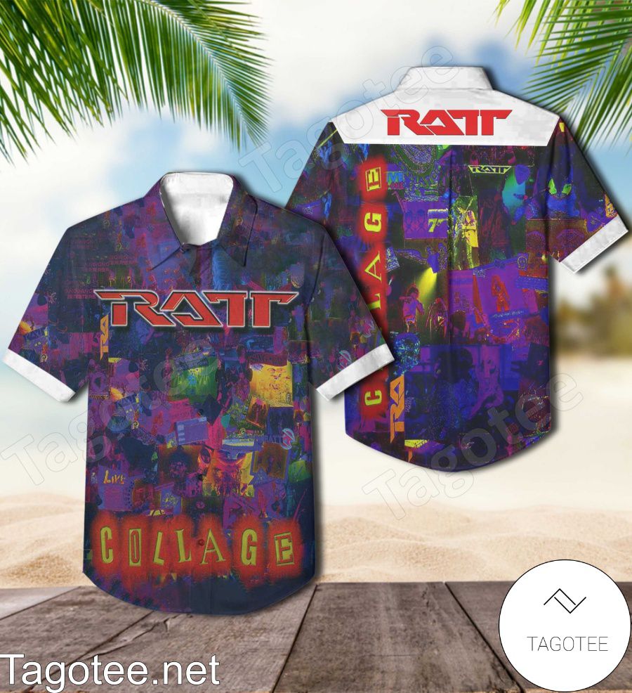 Ratt Collage Compilation Album Cover Hawaiian Shirt