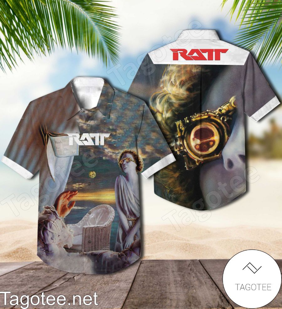 Ratt Reach For The Sky Album Cover Hawaiian Shirt