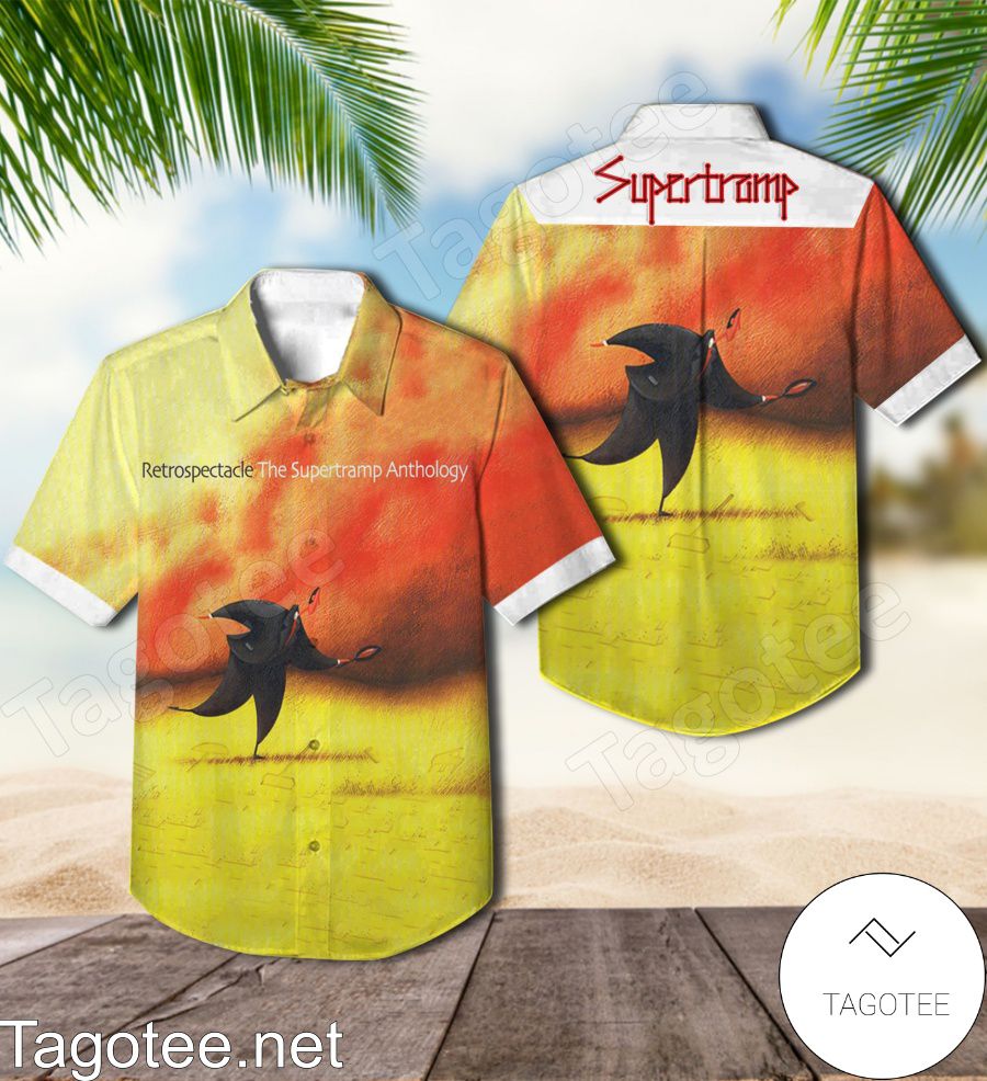 Retrospectacle Supertramp The Anthology Compilation Album Cover Hawaiian Shirt