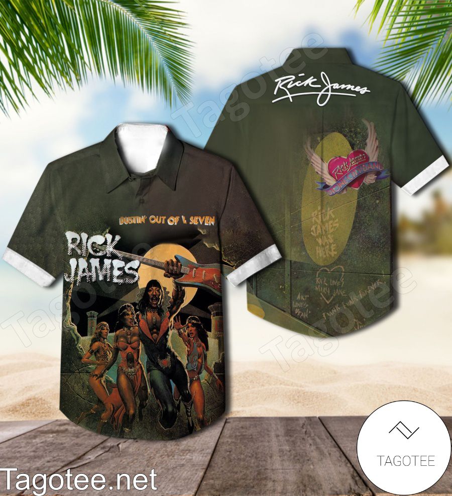 Rick James Bustin' Out Of L Seven Album Cover Style 2 Hawaiian Shirt