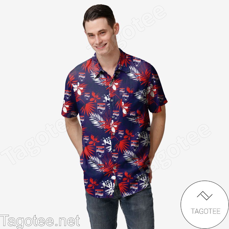 Ross County FC Floral Hawaiian Shirt