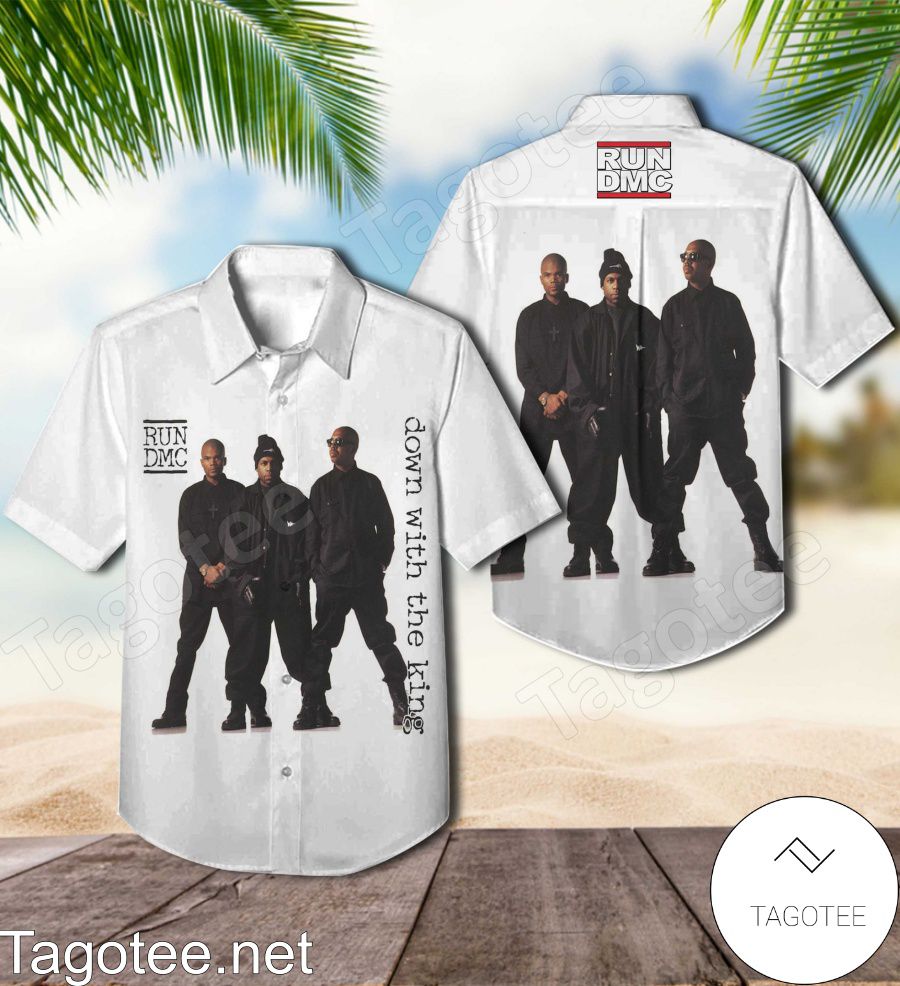 Run Dmc Down With The King Album Cover Hawaiian Shirt
