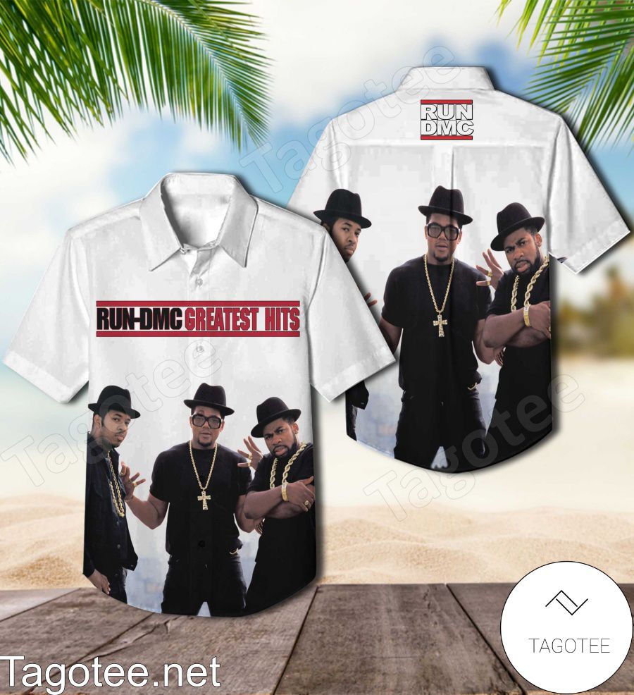 Run Dmc Greatest Hits Album Cover Hawaiian Shirt