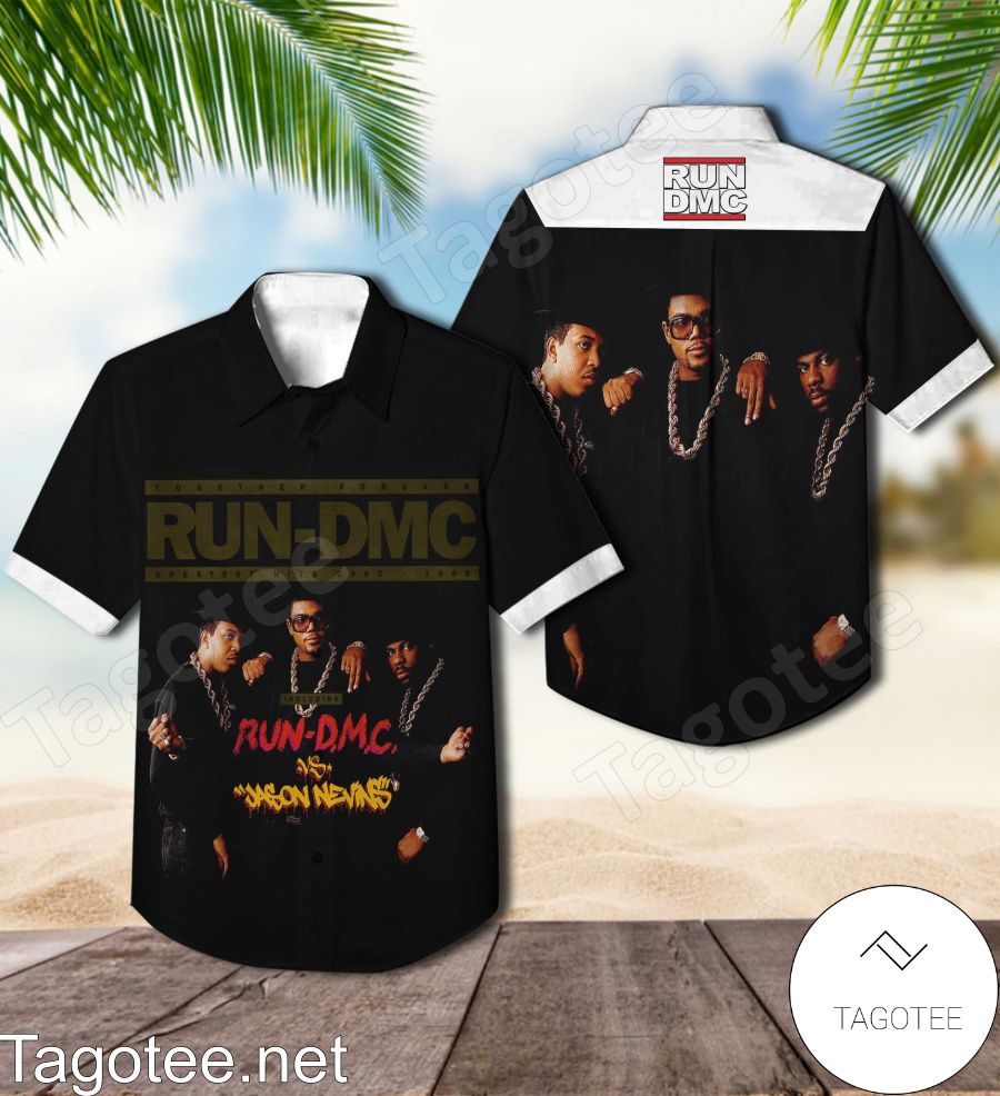 Run Dmc Together Forever Greatest Hits 1983-1991 Album Cover Hawaiian Shirt