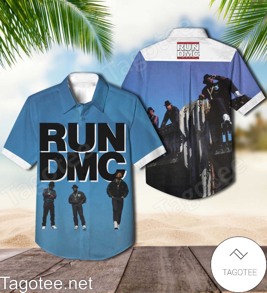 Run Dmc Tougher Than Leather Album Cover Hawaiian Shirt