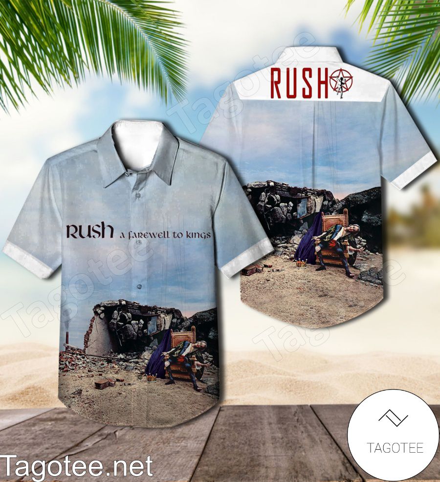 Rush A Farewell To Kings Album Cover Hawaiian Shirt