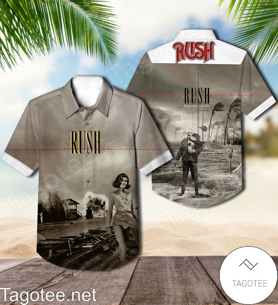 Rush Permanent Waves Album Cover Hawaiian Shirt