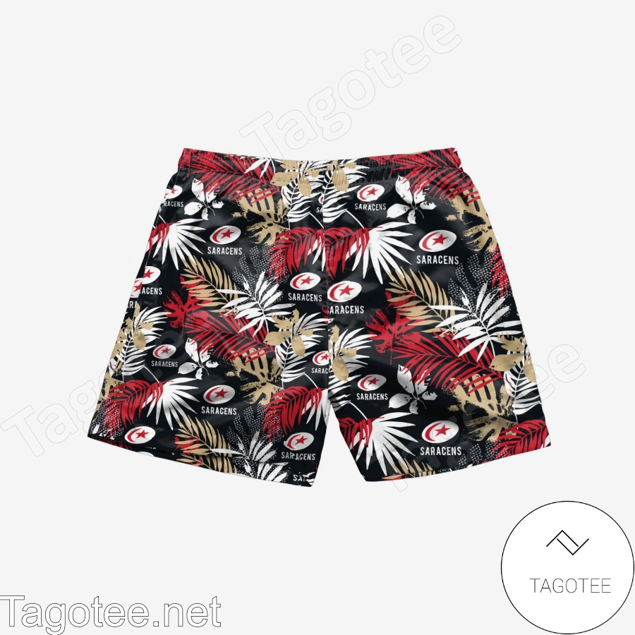 Saracens Floral y Beach Shorts